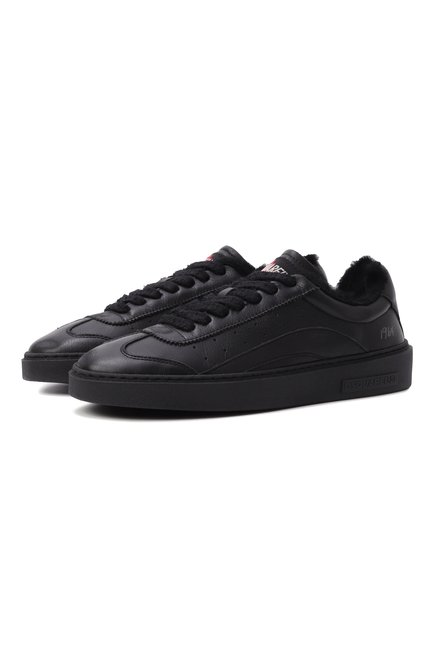 Женские кожаные кеды rider DSQUARED2, арт. SNW0324/01506719