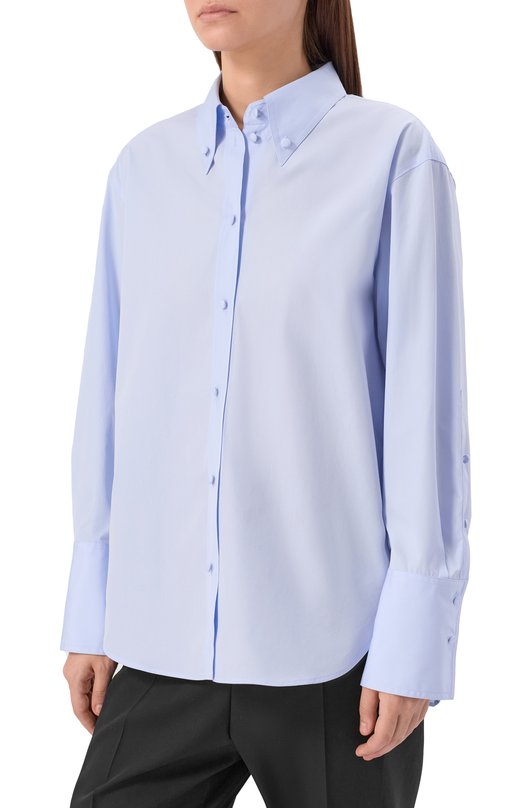 Хлопковая рубашка Windsor 52 DB604H 10014727 Голубой  52 DB604H 10014727 Фото 3