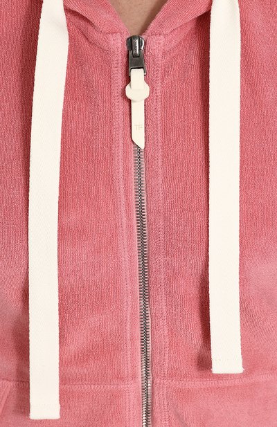 Хлопковая толстовка на молнии с капюшоном TOM FORD, арт. BP228/TFJ917, фото 5