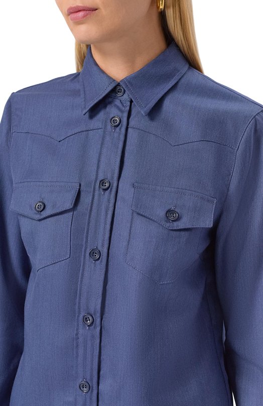 Кашемировая рубашка MVST M25.1MW.B003/2453/54 Синий  M25.1MW.B003/2453/54 Фото 5