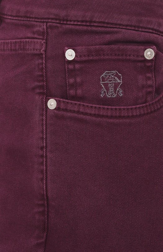 Джинсы Traditional Fit Brunello Cucinelli M277UD3210 Фиолетовый  M277UD3210 Фото 6