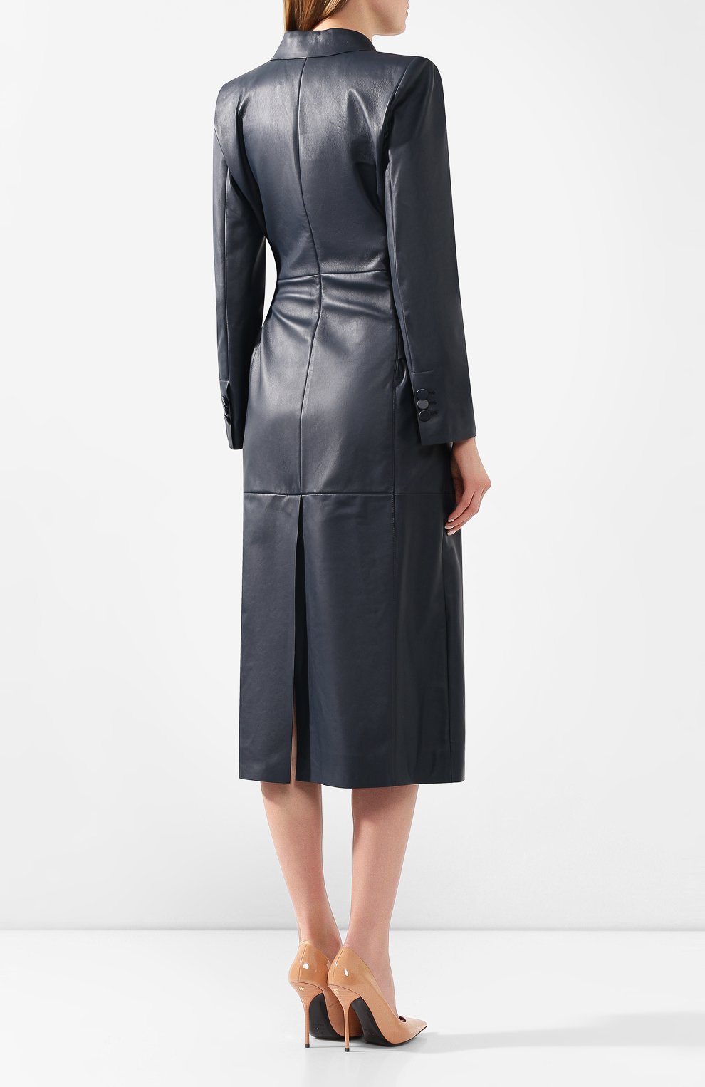 Кожаное пальто FENDI, арт. FPS804 NBA, фото 4