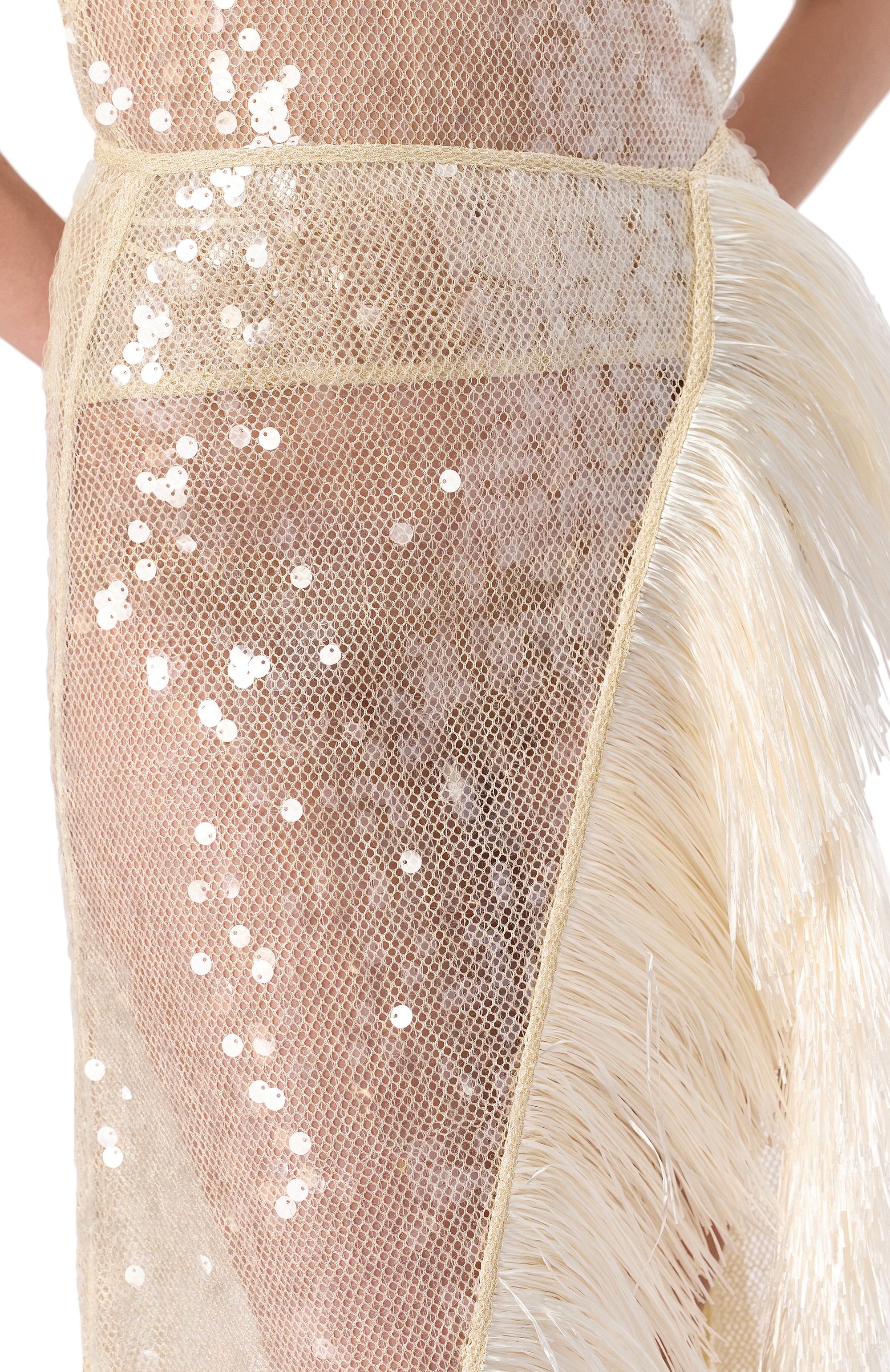 Юбка с отделкой пайетками DAVID KOMA, арт. RE25DK34SLA, фото 5