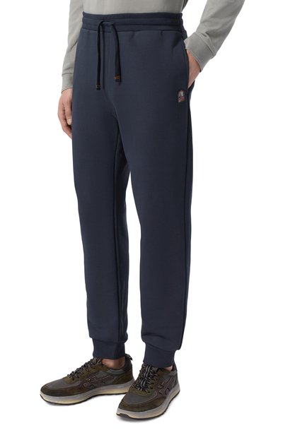 Хлопковые джоггеры PARAJUMPERS темно-синего цвета по цене 25850 руб., арт. 26WMPMPAEY23, фото 3 Хлопковые джоггеры PARAJUMPERS, арт. 26WMPMPAEY23, фото 3