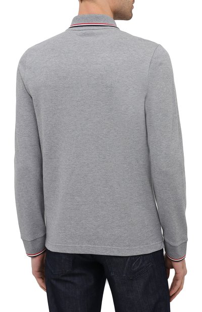 Хлопковое поло MONCLER, арт. F2-091-8B701-00-84556, фото 4