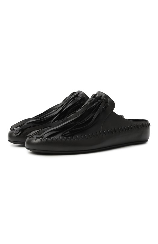 Кожаные сабо Hadle Ann Demeulemeester B0013366/LT170 Чёрный B0013366/LT170