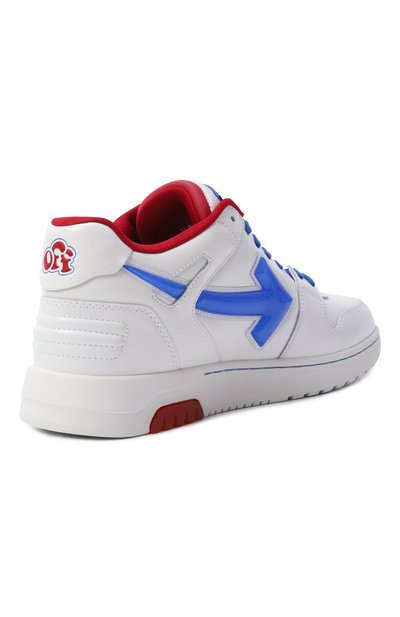 Кожаные кеды out of office OFF-WHITE, арт. 0MIA189S26LEA009, фото 4