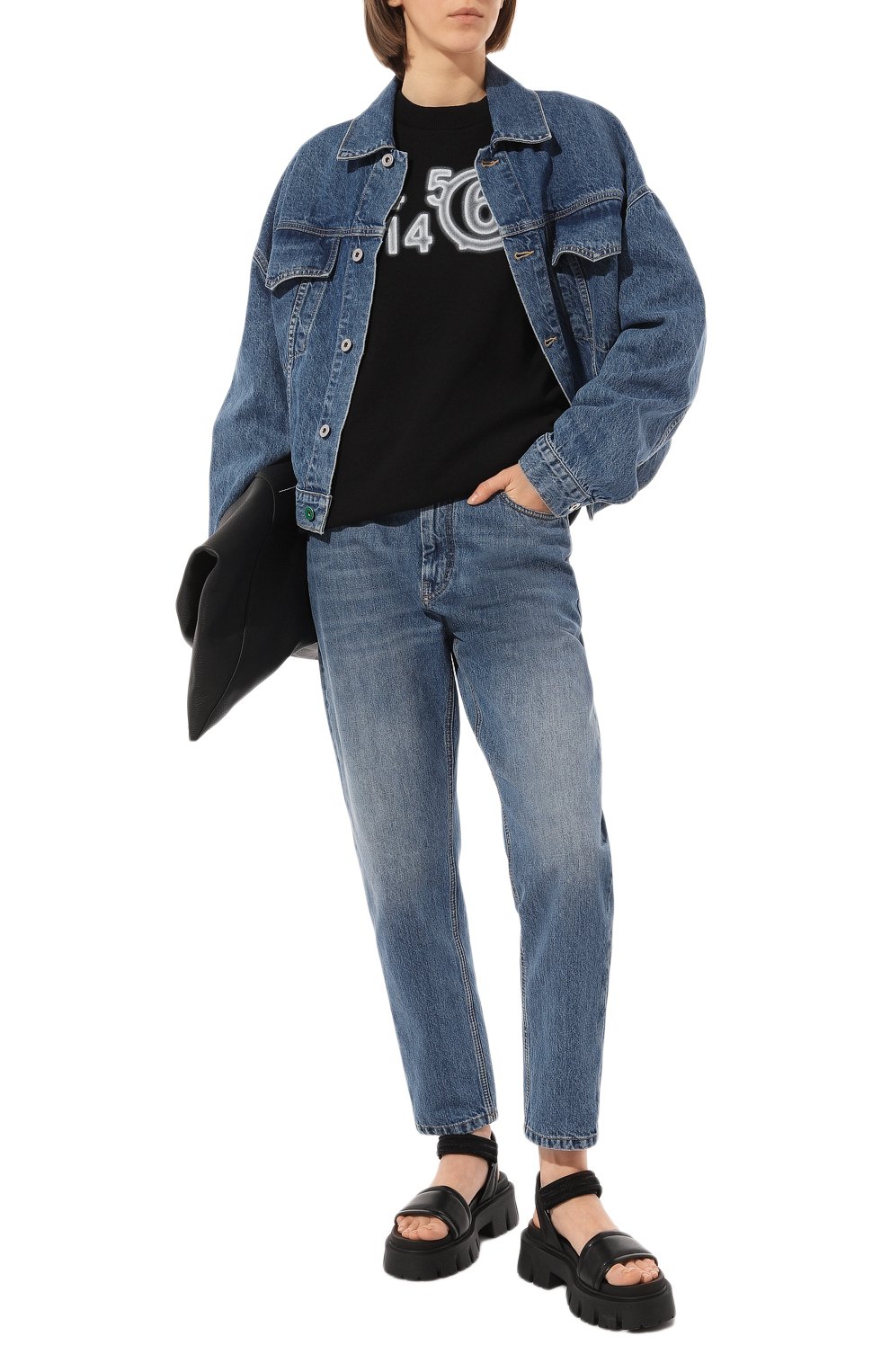 Хлопковый свитшот MM6, арт. S52GU0196/S25537, фото 2