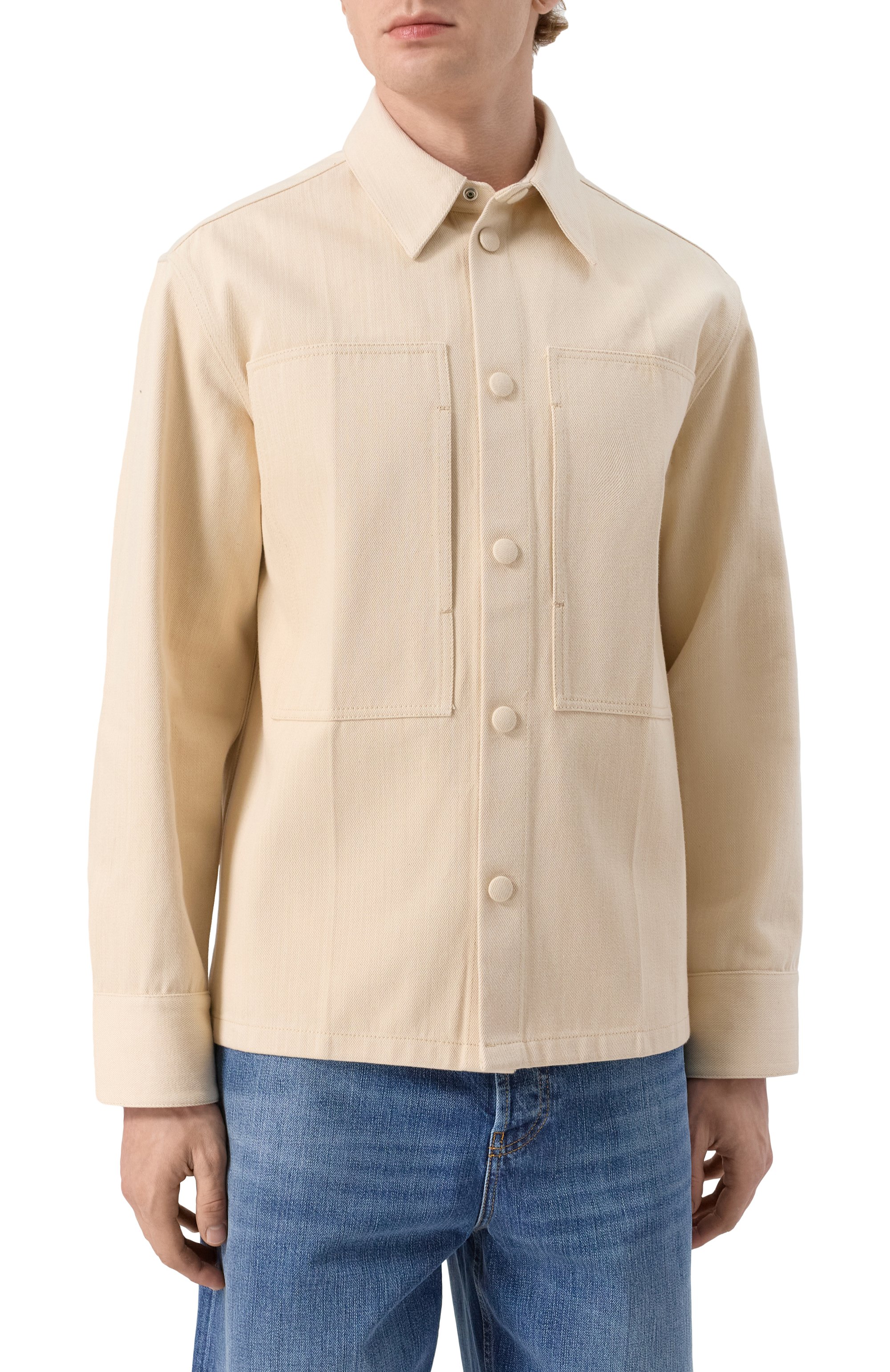 Хлопковая рубашка JIL SANDER, арт. J22DL0234/J45257, фото 3