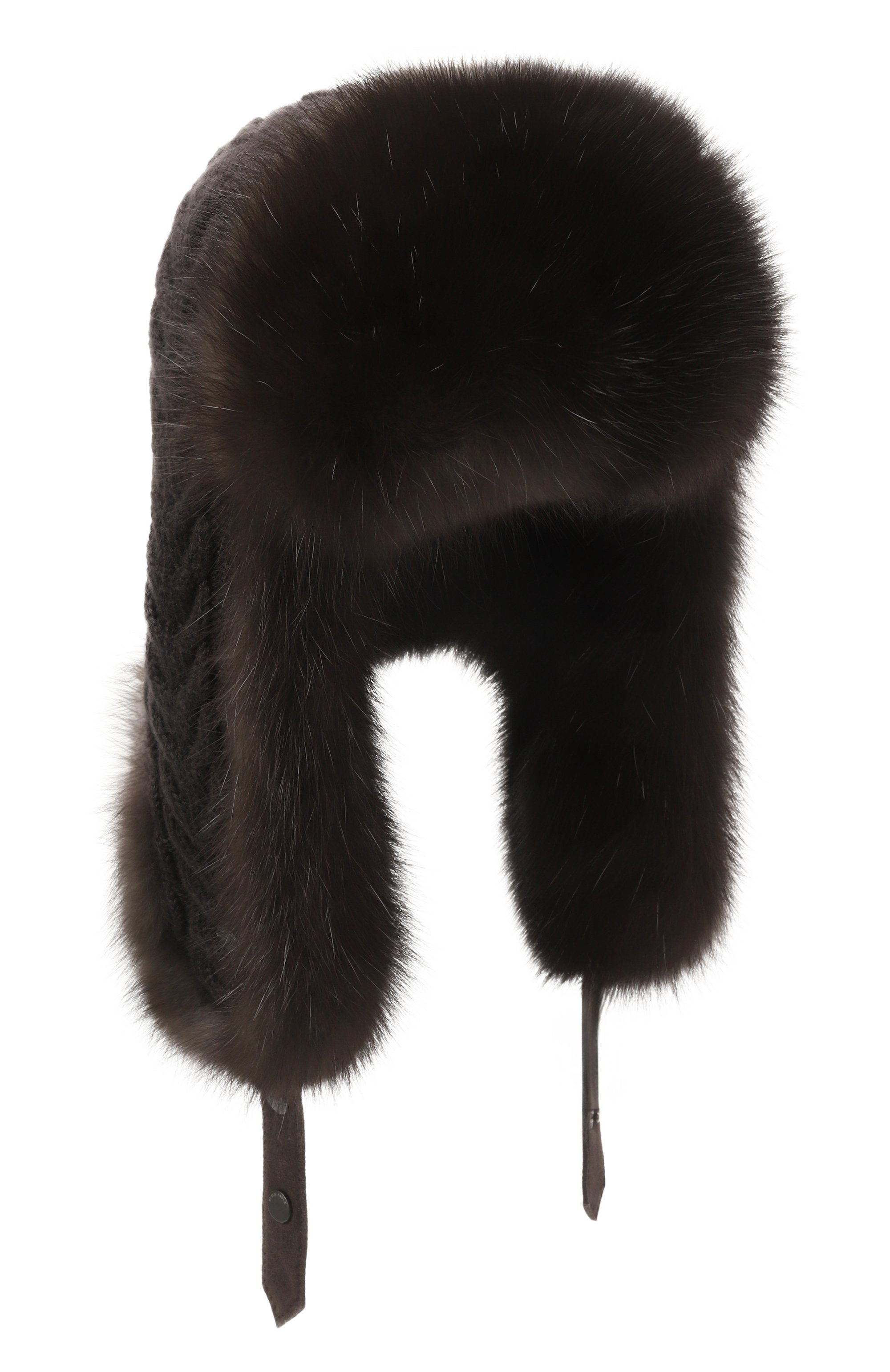 Утепленная шапка-ушанка с отделкой из соболя BLACK SABLE, арт. BS-24005EB, фото 1