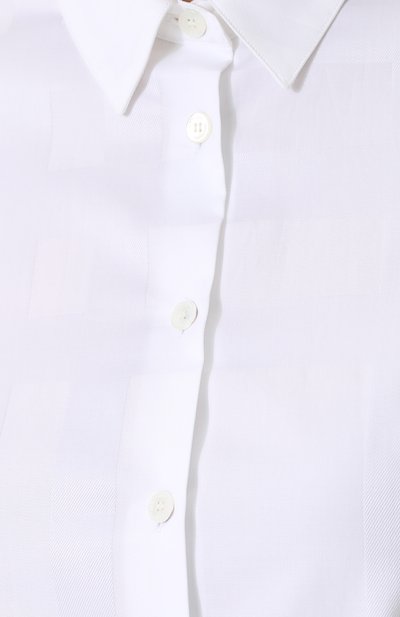 Приталенная хлопковая блуза BURBERRY, арт. 4004439, фото 5
