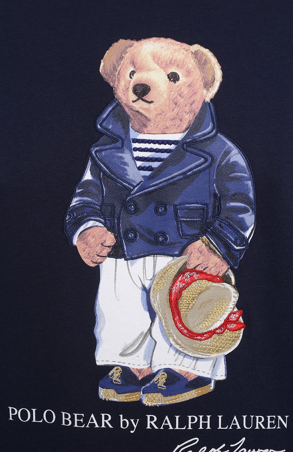 Хлопковый свитшот POLO RALPH LAUREN синего цвета по цене 18350 руб., арт. 211827921, фото 5 Хлопковый свитшот POLO RALPH LAUREN, арт. 211827921, фото 5
