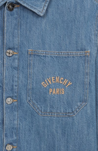 Джинсовая рубашка GIVENCHY голубого цвета по цене 58350 руб., арт. H31212, фото 3 Джинсовая рубашка GIVENCHY, арт. H31212, фото 3