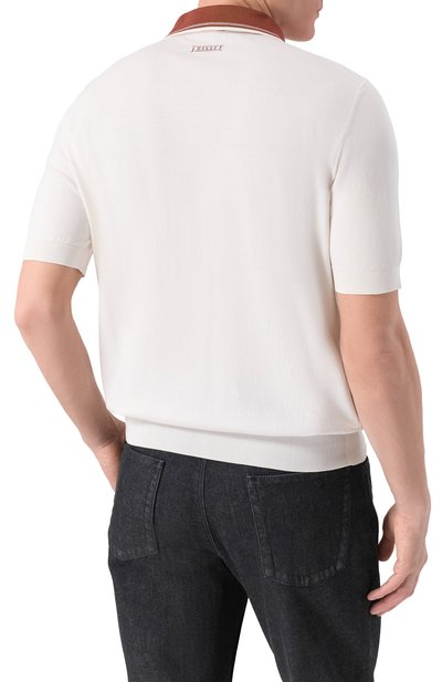 Поло из хлопка и шелка ZILLI, арт. KZP002M0142VUC000, фото 4