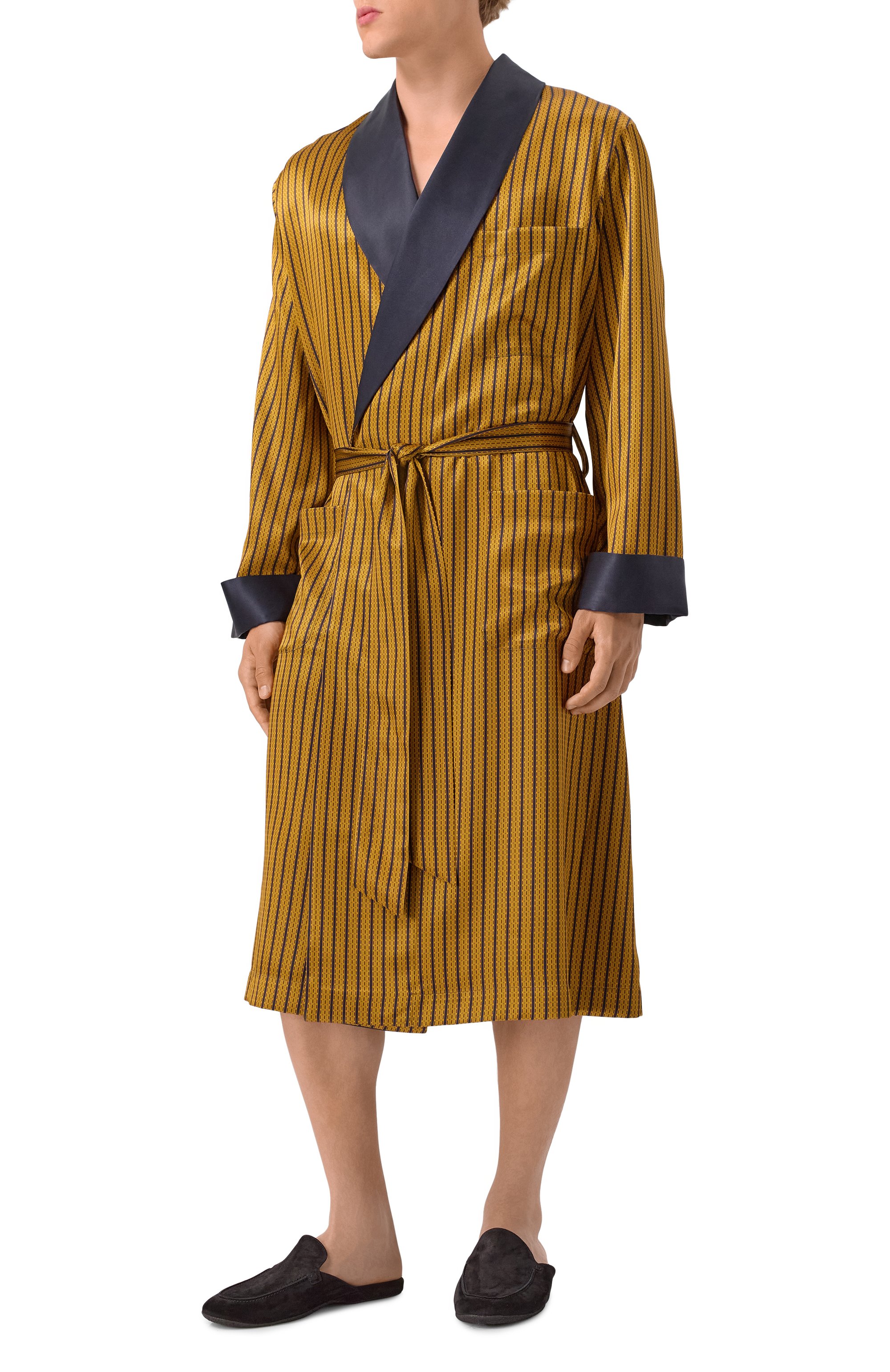 Шелковый халат STEFANO RICCI светло-коричневого цвета по цене 449000 руб., арт. VT004/57017V, фото 3 Шелковый халат STEFANO RICCI, арт. VT004/57017V, фото 3