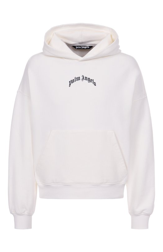 Хлопковое худи Palm Angels PMBB17EF25FLE004 Белый PMBB17EF25FLE004