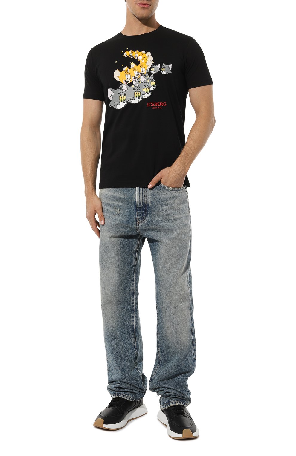 Хлопковая футболка ICEBERG, арт. 19I I1P0/F01D/6301/0UTLET AW22-23, фото 2