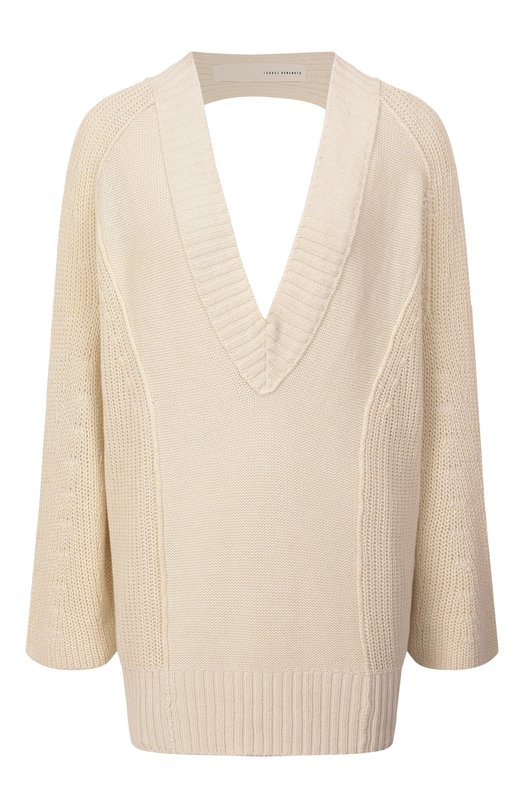 Хлопковый свитер Isabel Benenato DK63S25 Кремовый DK63S25