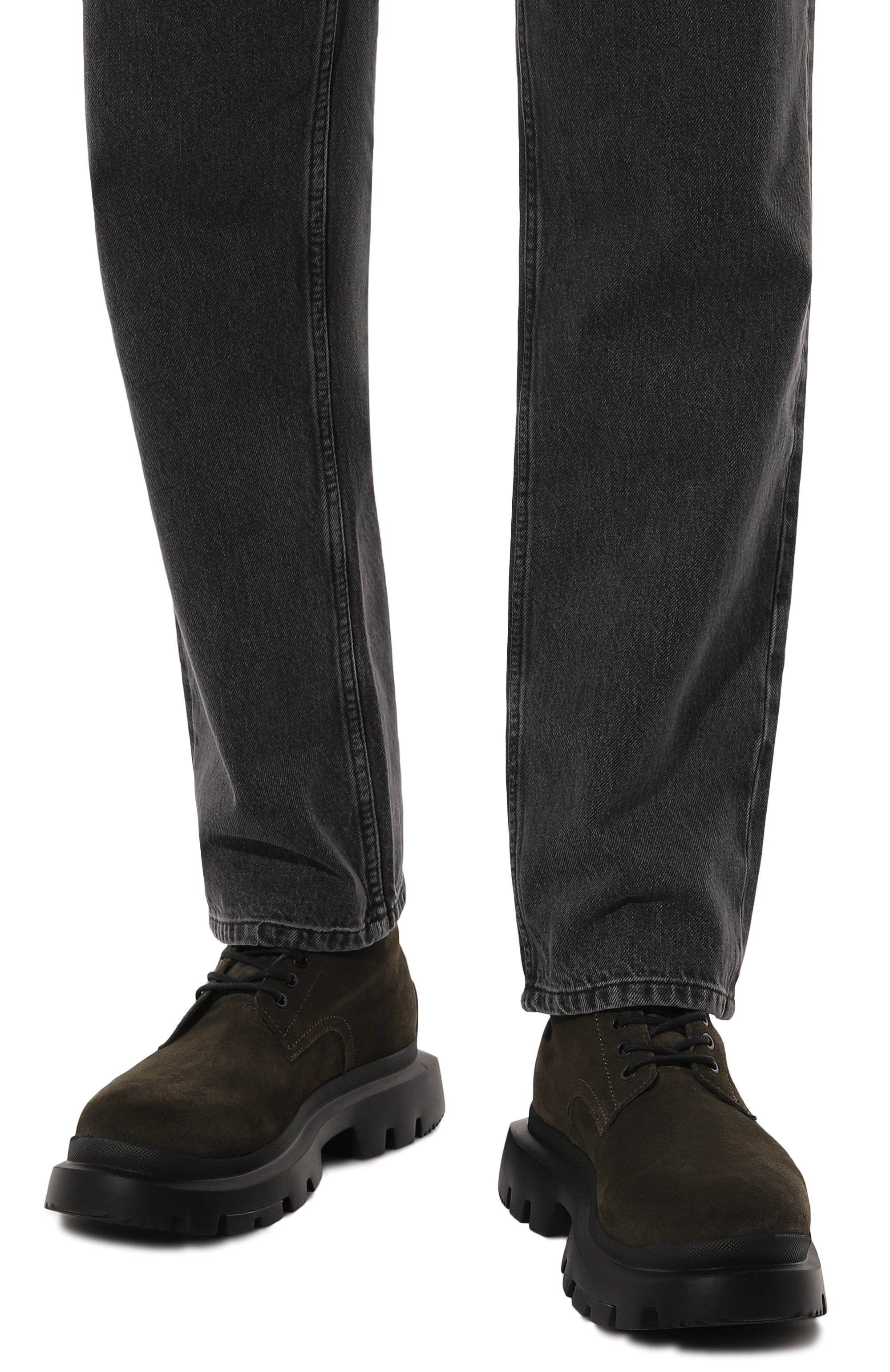 Замшевые ботинки fabyan HUGO хаки цвета по цене 29950 руб., арт. 50528995, фото 3 Замшевые ботинки fabyan HUGO, арт. 50528995, фото 3