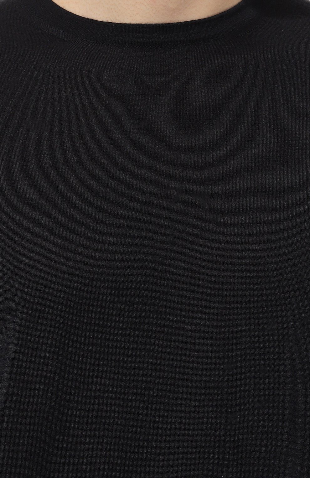 Джемпер из кашемира и шелка ZEGNA темно-синего цвета по цене 110500 руб., арт. E8J00/110, фото 5 Джемпер из кашемира и шелка ZEGNA, арт. E8J00/110, фото 5