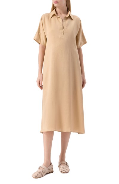 Платье из вискозы и льна ANTONELLI FIRENZE, арт. L6579N/922, фото 3