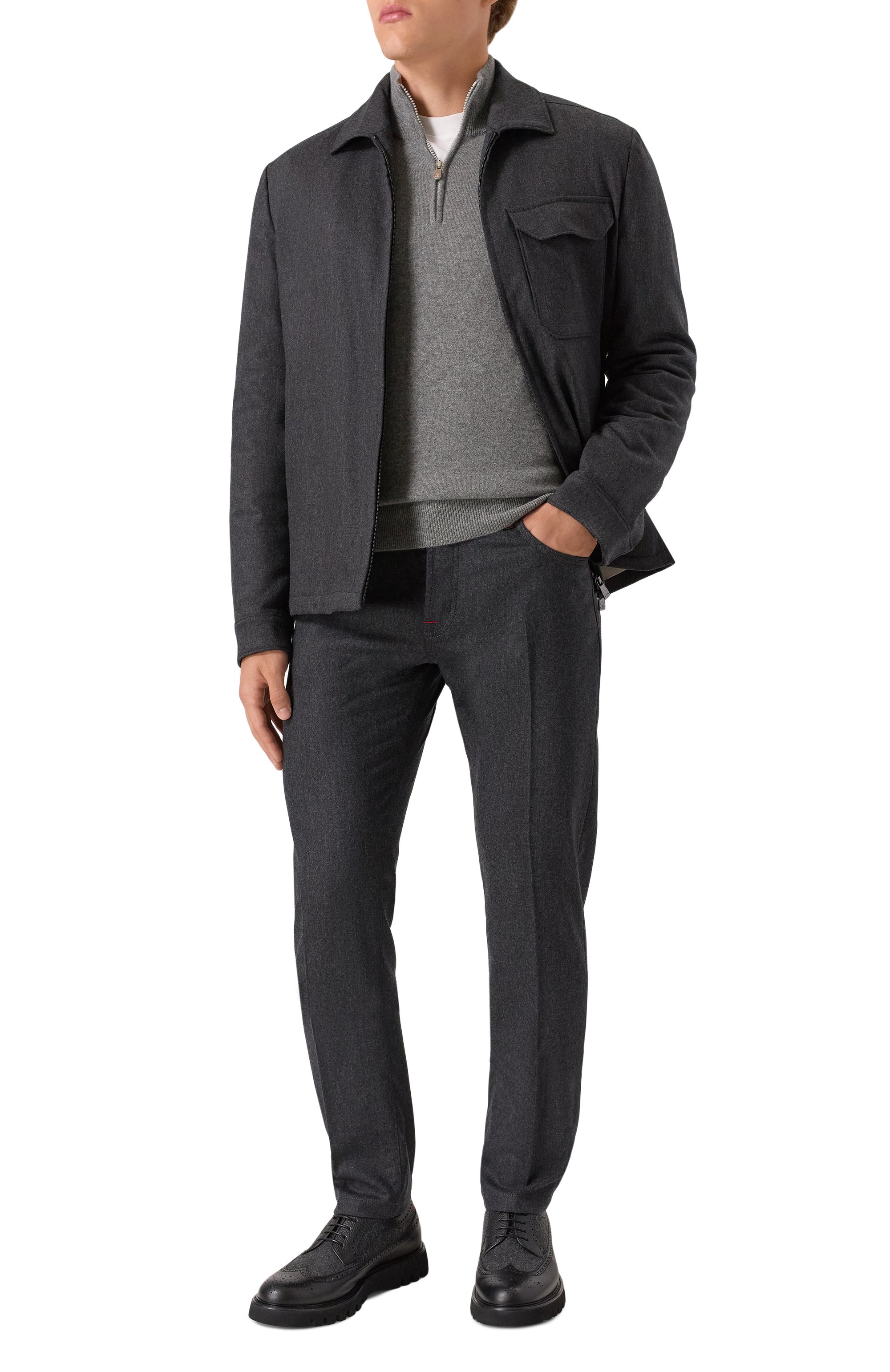 Кашемировый джемпер BRUNELLO CUCINELLI, арт. M2200124, фото 2