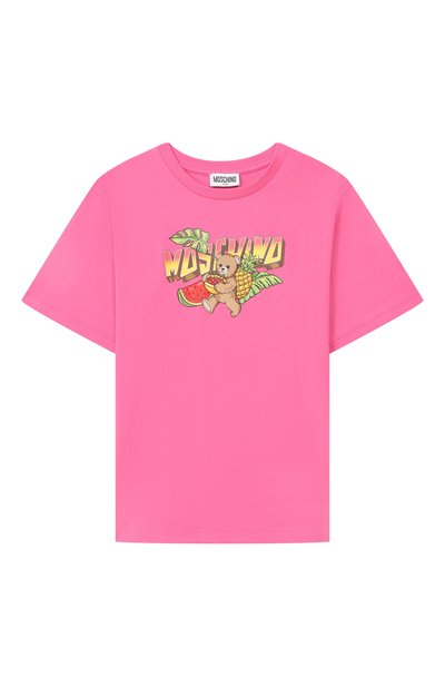 Хлопковая футболка MOSCHINO, арт. HJM060/LAA23_001