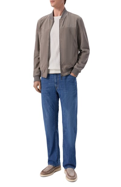 Джемпер из хлопка и шелка ANDREA CAMPAGNA кремового цвета по цене 84150 руб., арт. SU26ST200-00/FST262, фото 2 Джемпер из хлопка и шелка ANDREA CAMPAGNA, арт. SU26ST200-00/FST262, фото 2