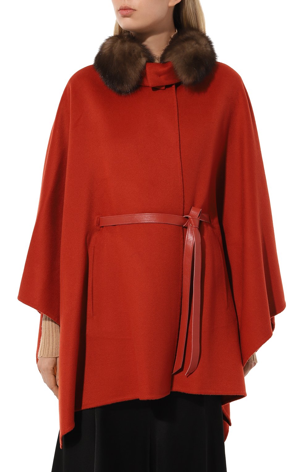 Кашемировый кейп SABLEFUR, арт. 72215-sb-01, фото 3