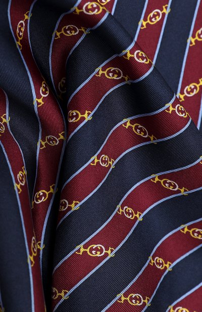 Шелковый платок GUCCI бордового цвета по цене 12000 руб., арт. 630520/4G001, фото 2 Шелковый платок GUCCI, арт. 630520/4G001, фото 2