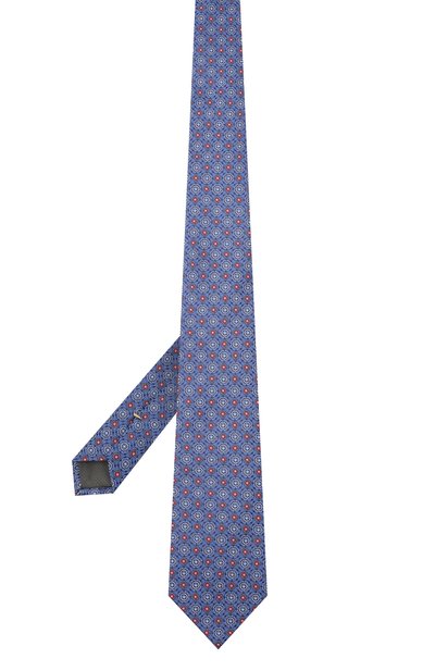 Шелковый галстук CANALI синего цвета по цене 14650 руб., арт. 18/HJ03392, фото 3 Шелковый галстук CANALI, арт. 18/HJ03392, фото 3