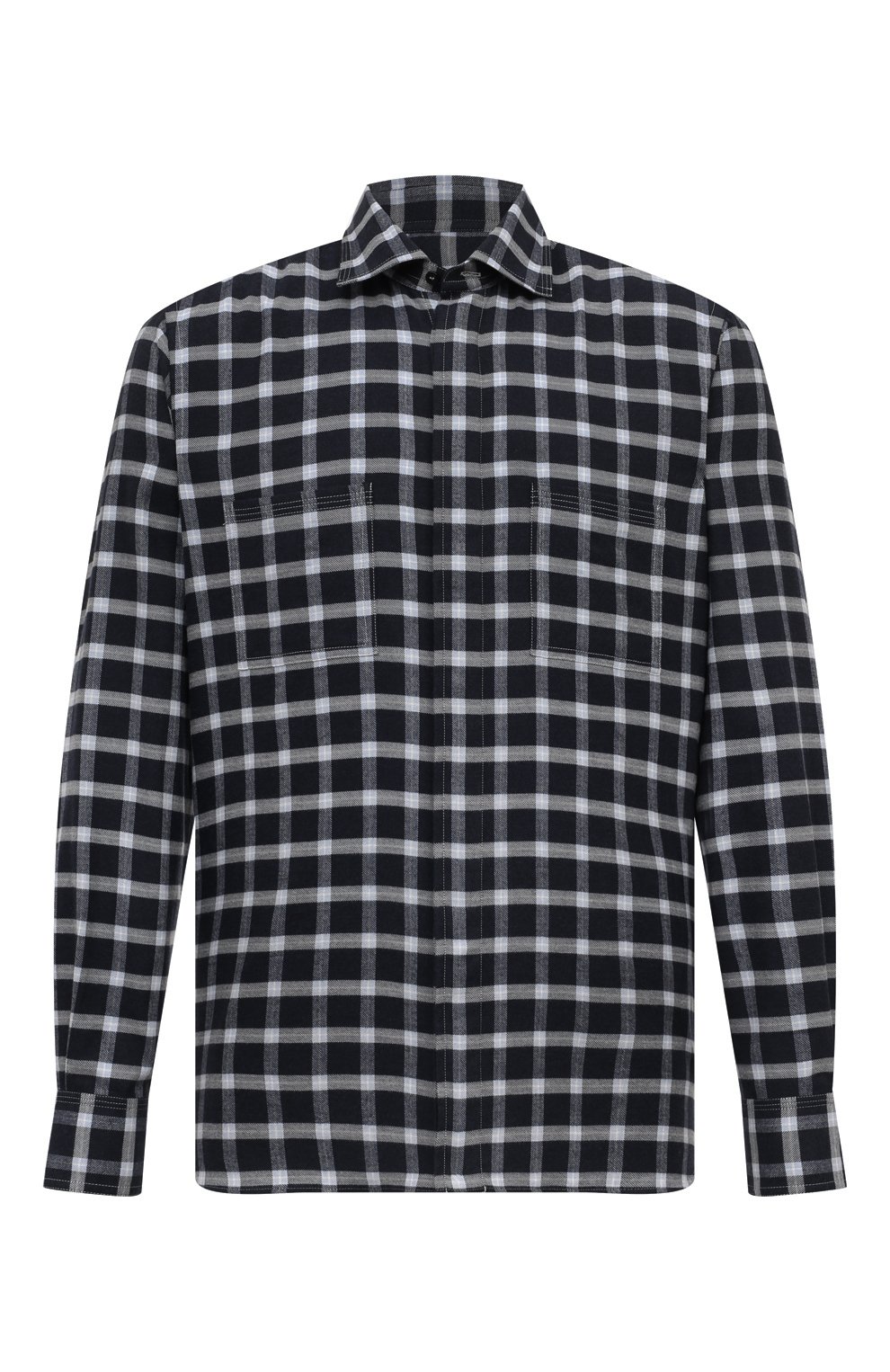 Хлопковая рубашка ZILLI, арт. SP0D01M010013168Q, фото 1