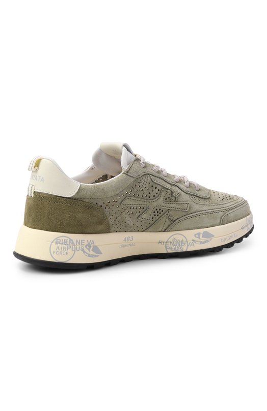 Замшевые кроссовки Nous Premiata N0US/VAR 8290 Хаки  N0US/VAR 8290 Фото 4