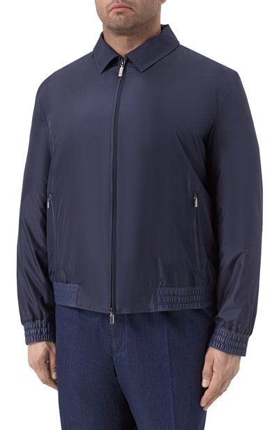 Шелковый бомбер ZILLI, арт. AFAXH1M0619VFRI00/62+, фото 3