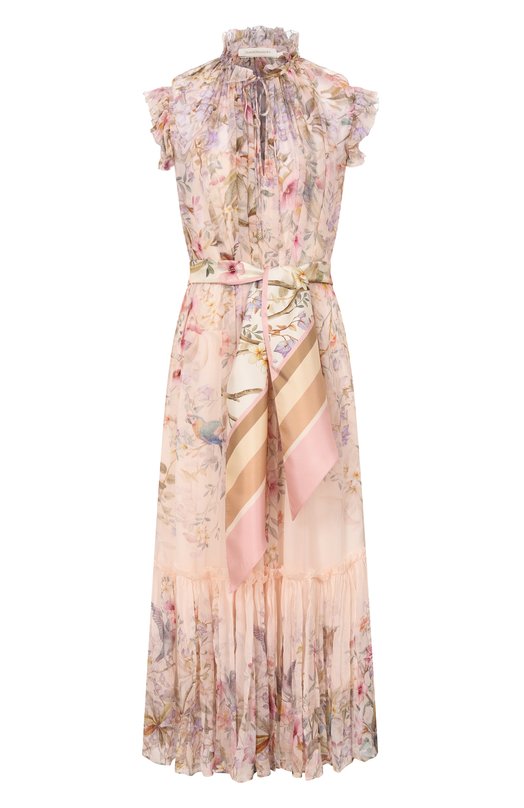 Платье из вискозы Zimmermann 7280DC261 Кремовый 7280DC261
