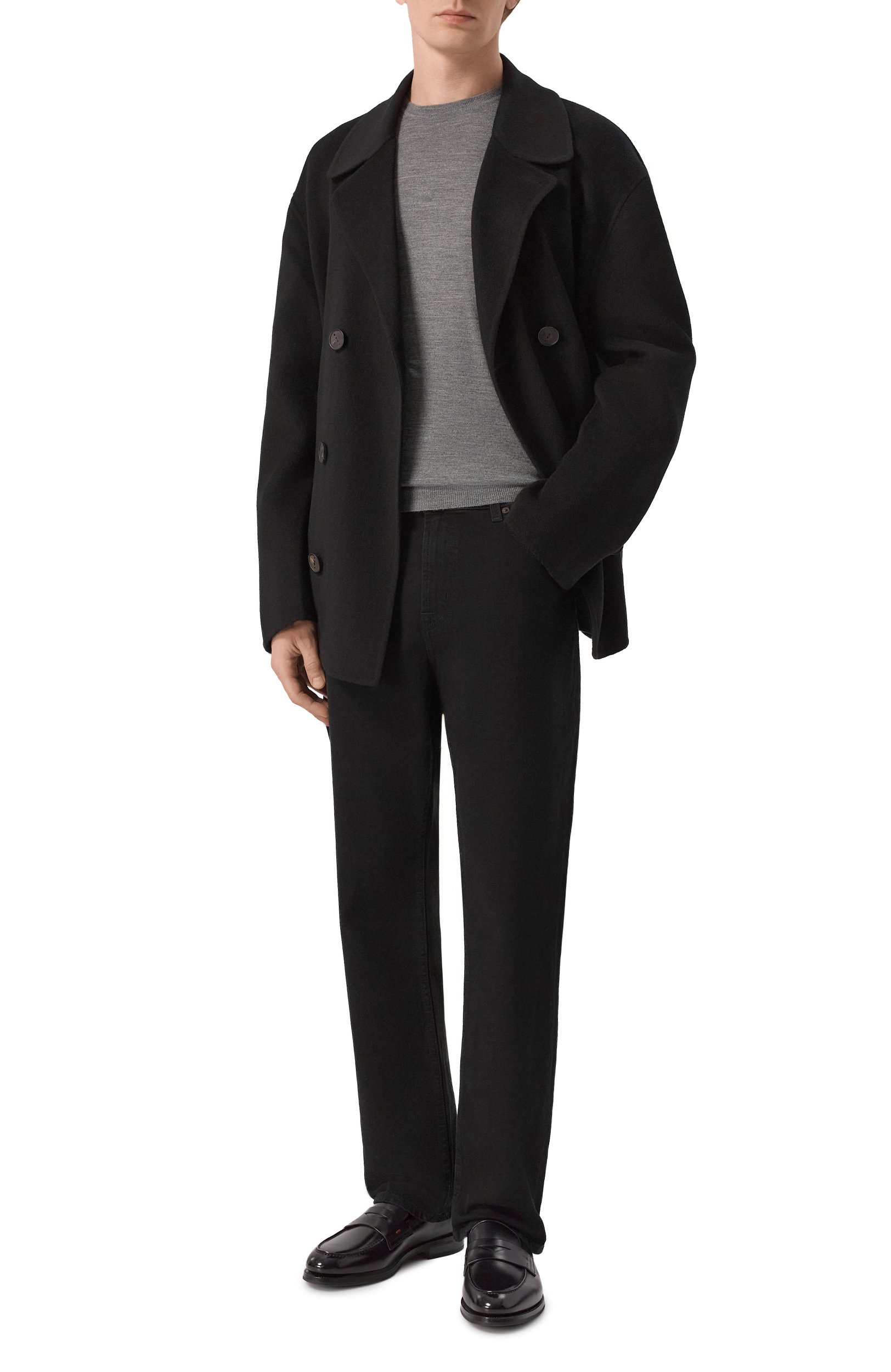Джинсы straight 7 FOR ALL MANKIND черного цвета по цене 31900 руб., арт. 7T4D0A20, фото 2 Джинсы straight 7 FOR ALL MANKIND, арт. 7T4D0A20, фото 2