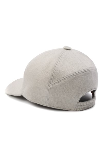 Кашемировая бейсболка LORO PIANA светло-серого цвета по цене 38300 руб., арт. FAF4494, фото 3 Кашемировая бейсболка LORO PIANA, арт. FAF4494, фото 3