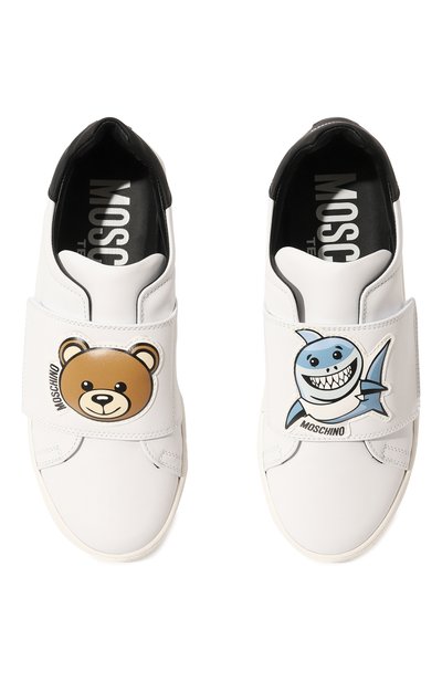 Кожаные кеды MOSCHINO, арт. 74440/36-40, фото 4