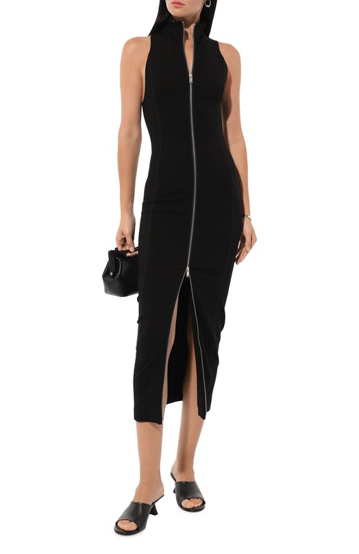 Платье из вискозы Erika Cavallini P4WK15 Чёрный  P4WK15 Фото 2
