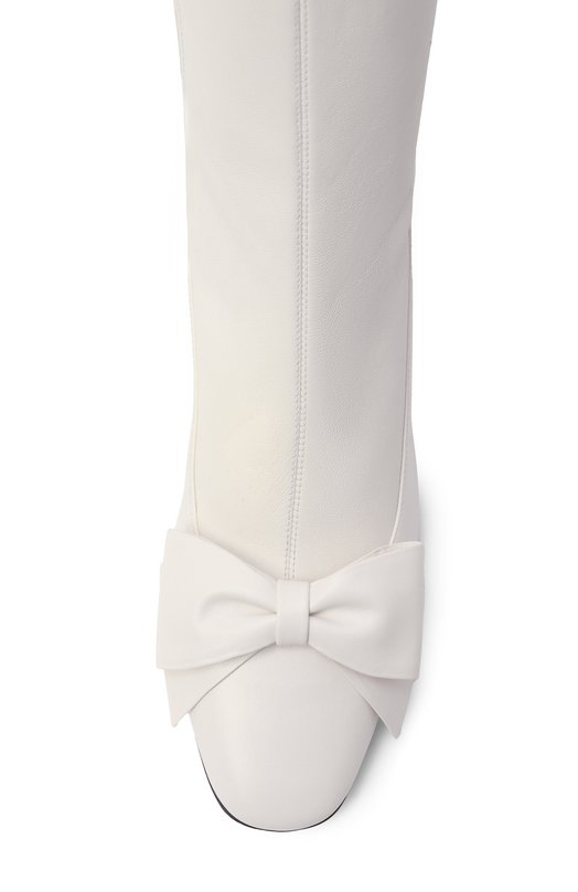 Кожаные ботфорты Bowow 45 Valentino 7W2S0MB2/TNN Белый  7W2S0MB2/TNN Фото 6