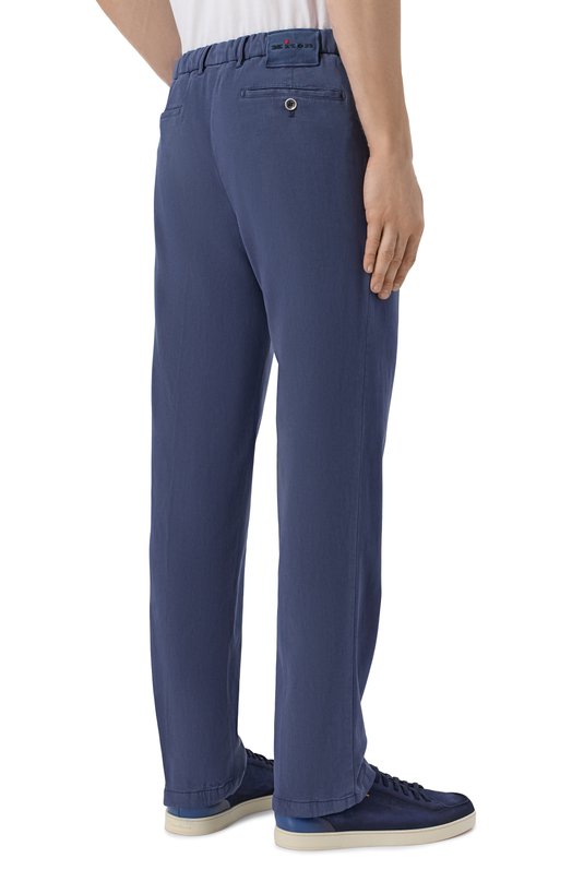 Брюки из лиоцелла Kiton UFPPERK0606H Синий  UFPPERK0606H Фото 4