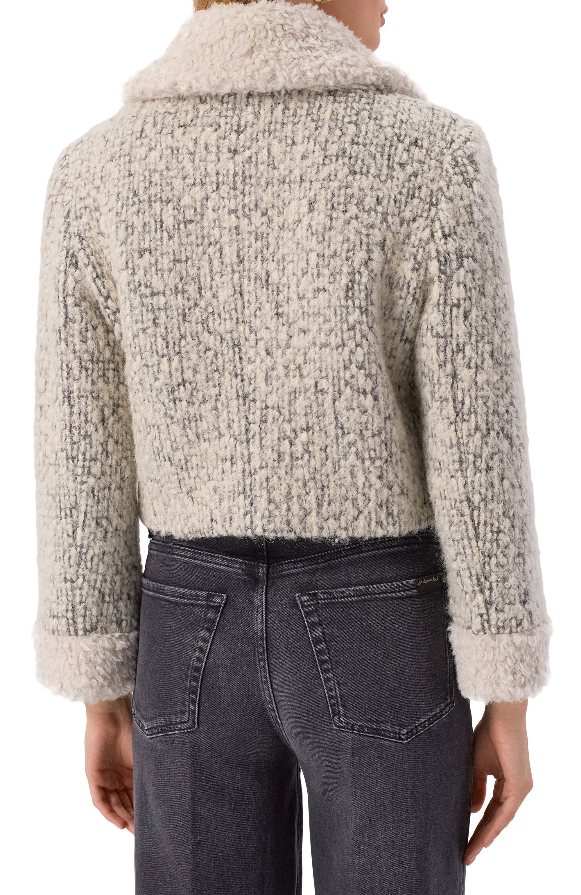 Шерстяная куртка BOTROIS светло-серого цвета по цене 35900 руб., арт. SKU00023859, фото 4 Шерстяная куртка BOTROIS, арт. SKU00023859, фото 4