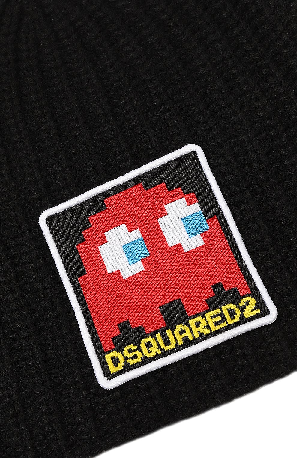 Шапка DSQUARED2 черного цвета по цене 34150 руб., арт. KNW0125/05M07017, фото 4 Шапка DSQUARED2, арт. KNW0125/05M07017, фото 4