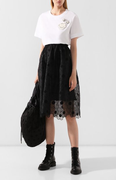 Футболка 4 moncler simone rocha MONCLER GENIUS белого цвета по цене 21900 руб., арт. E2-09W-80535-70-829FG, фото 2 Футболка 4 moncler simone rocha MONCLER GENIUS, арт. E2-09W-80535-70-829FG, фото 2
