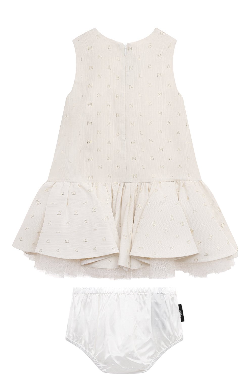 Платье BALMAIN кремового цвета по цене 49700 руб., арт. BU1132, фото 2 Платье BALMAIN, арт. BU1132, фото 2