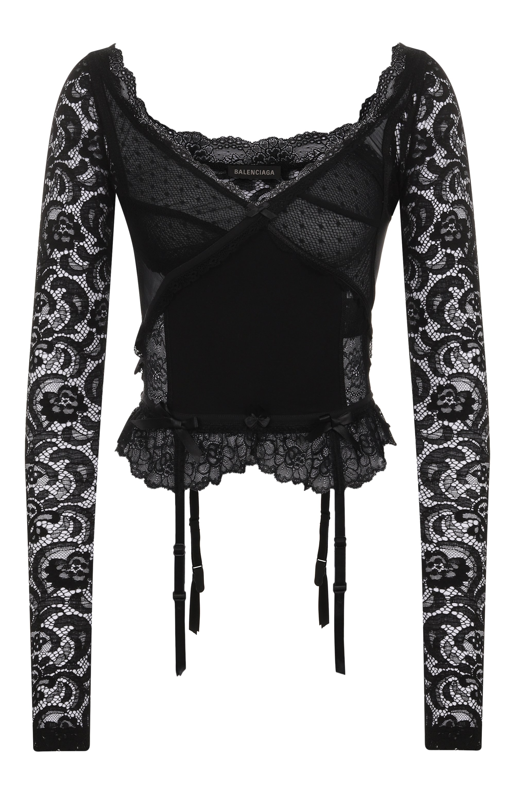 Топ BALENCIAGA черного цвета по цене 362000 руб., арт. 831667/TSR05, фото 1 Топ BALENCIAGA, арт. 831667/TSR05, фото 1