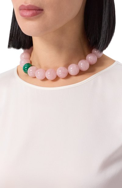 Бусы cartoon MOONKA розового цвета по цене 19700 руб., арт. CRT-111RK-BD00-QRZ, фото 2 Бусы cartoon MOONKA, арт. CRT-111RK-BD00-QRZ, фото 2