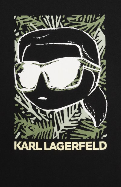 Хлопковая футболка KARL LAGERFELD KIDS, арт. Z31094, фото 3