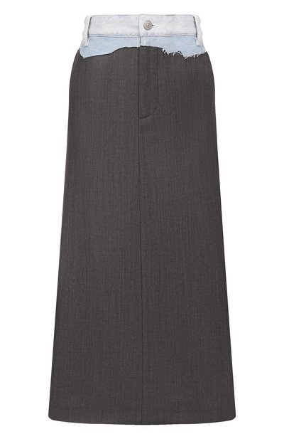 Женская юбка из шерсти и хлопка MM6, арт. S52MI0027/MTN132