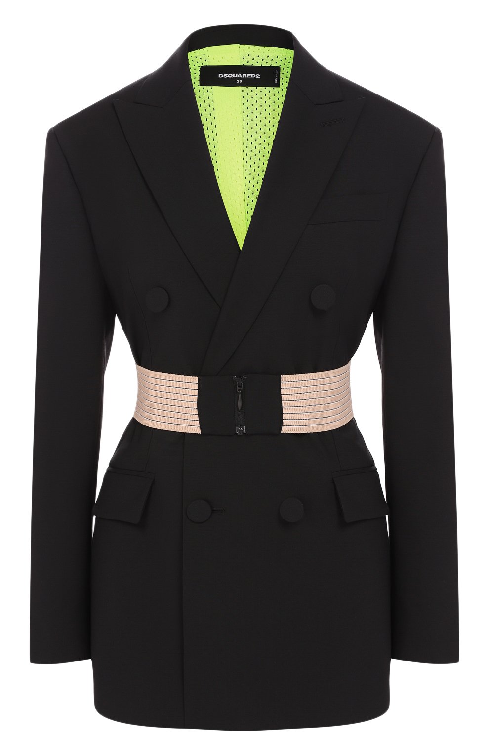 Шерстяной жакет DSQUARED2 черного цвета по цене 99800 руб., арт. S72BN0552/S49807, фото 1 Шерстяной жакет DSQUARED2, арт. S72BN0552/S49807, фото 1